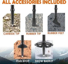 Trek-Z Cork Grip Trekking Poles – Lightweight & Adjustable