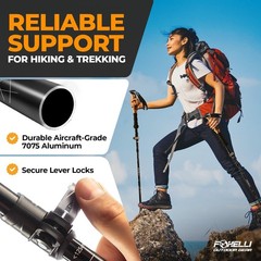 Lightweight Trekking Poles – Compact Walking Sticks with Quick Locks, Ergonomic