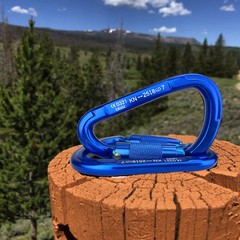 Heavy Duty 25kn Carabiner Twist Gate Auto Locking Aluminum D Ring Climbing