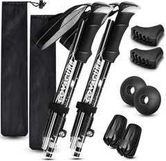 Covacure Hiking Poles Collapsible Trekking Poles – Aluminum Alloy 7075 Walking