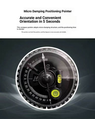 Professional Orienteering Compass High Accuracy Transit Compass Clinometer New