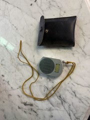 Vintage SUUNTO Clinometer Compass Finland W/ Case Cosine Table Survey Compass