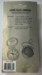 Liquid Filled Pocket Directional Compass with Plastic Case & Arrow Dial