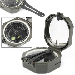 Pocket Transit Army Geology Compass for Outdoor Hiking Camping Survival Marching