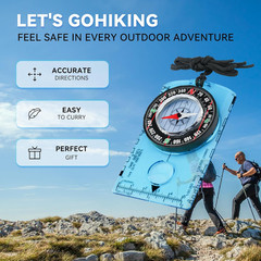 Compass Hiking Survival, Wilderness Survival Compass for Kids- Magnetic Gear Set