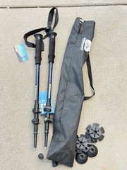Set of Underwood Aggregator Aluminum Anti Shock Trekking Poles 105-135CM . 10W