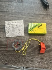 Vintage YCM compass orienteering compass clear No 14-805 made in Japan