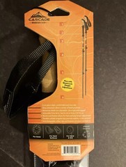 CASCADE Mountain Tech Trekking Aluminum Adjustable Poles Hiking Walking NEW