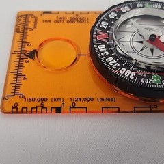 Compass Orienteering Map Reading Navigation Backpacking Hiking Clear Scaled