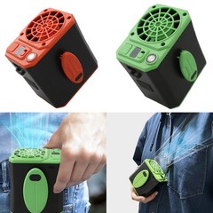 2400mAh Hanging Waist Fan with Power Bank and LED Night Light for Outdoor Use
