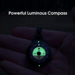 Waterproof Micro Compass Series/Watchband or EDC or mini Whistle or Whistle (…
