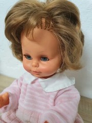Play doll vinyl doll doll M Zapf 36 cm sleep eyes collector rarity Vintage