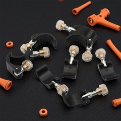 9 PCS Trekking Pole Clamp Replacement External Quick Flip Lock 3 Sizes Black