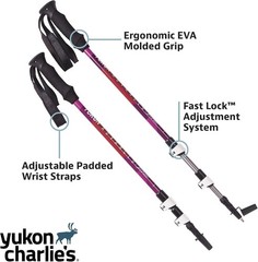 Lightweight Advanced Float Trekking Poles with Fast Lock Adjustment