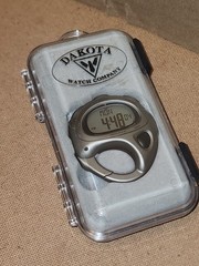 Dakota Digital Compass Alarm Clock Clip-on Luminous Dial Time, Date, Chronograph