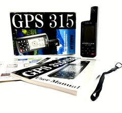 MAGELLAN 315 Portable GPS Navigator Fishing Hunting Hiking Tested w/ Box & VHS