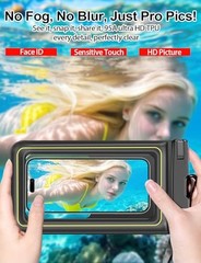 4 Pack IP68 Waterproof Phone Pouch (2 Pack Floating and 2 Pack Sinking