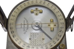 Vintage Leupold Volpel & Co. Forester Compass w/ Leather Case Brass Portland Ore