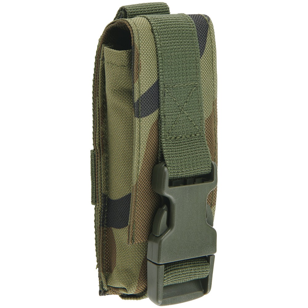 Brandit MOLLE Multi Pouch Medium Pocket Quick-release Buckle PALS Woodland Camo