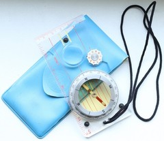Vintage East Germany DDR Liquid Compass Sport 3 With Case