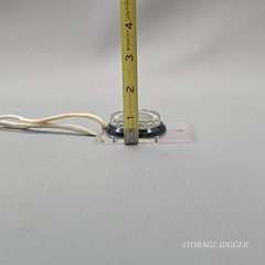 Vintage Small Portable Compass on Hard Plastic Measuring Base, Made in Japan