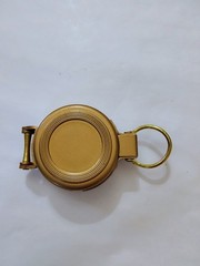 VTG Engineer Directional Lensatic Pocket Compass Gold Tone Military