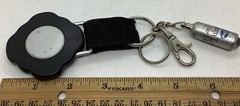 Survival Hiking Camping Compass Key Chain Nylon Clip On 4 Pack About 5 In Each