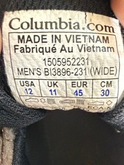 Columbia Brown Hiking traction and comfort Shoes Size US 11