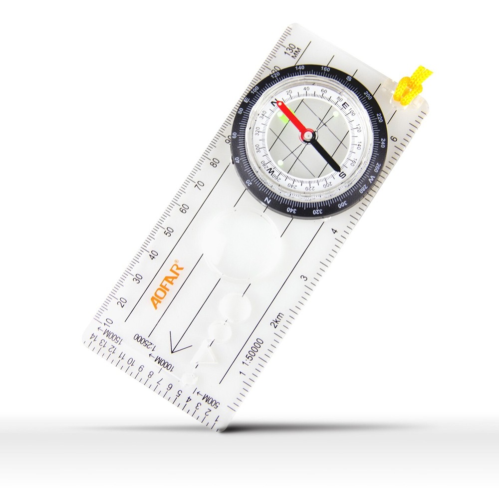 AOFAR Map Compass AF-5D Hiking Camping Backpacking Emergency Outdoor Survival