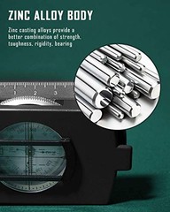 Multifunctional Tactical Survival Military Compass with Lanyard & NEW-Black