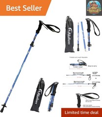 Travel-Friendly Trekking Pole – Lightweight & Foldable 13.4″ for Easy Carrying