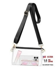 Clear Bag for Stadium Events, Clear Purses for Women Stadium Crossbody, A16