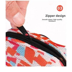 Lightweight Camping Storage Bag Dispenser with Zipper for Backpack 9×4.5×5.5cm
