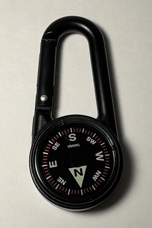 Coghlan’s 1985 Carabiner Compass Liquid Filled Emergency Survival Tool