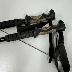 BAFX Products Trekking Poles Unisex OS Black Good Anti-Shock Hiking Sticks Pair