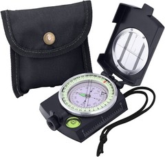 Rugged Military Compass – Accurate Lensatic Sighting – Portable – Waterproof