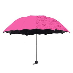 Color-Changing Umbrella 210T Polyester Material 280g Weight 8 Fiberglass Ribs
