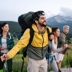 Covacure Hiking Poles Collapsible Trekking Poles – Aluminum Alloy 7075 Walking