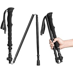 Collapsible Walking Stick for Travel Adjustable Lightweight Trekking Trail Hi…