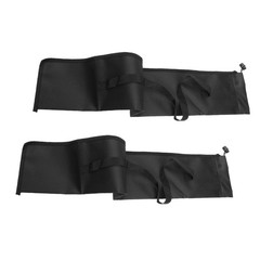 2Pcs Black Oxford Cloth Trekking Pole Carrying Bag for Hiking Alpenstock Storage