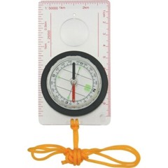 Explorer Base Plate Compass Rotating Bezel Lanyard Metric Built-in Magnifier