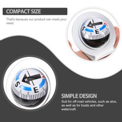 Vehicle Compass Car Dashboard Guide Ball Work Automotive For Boat