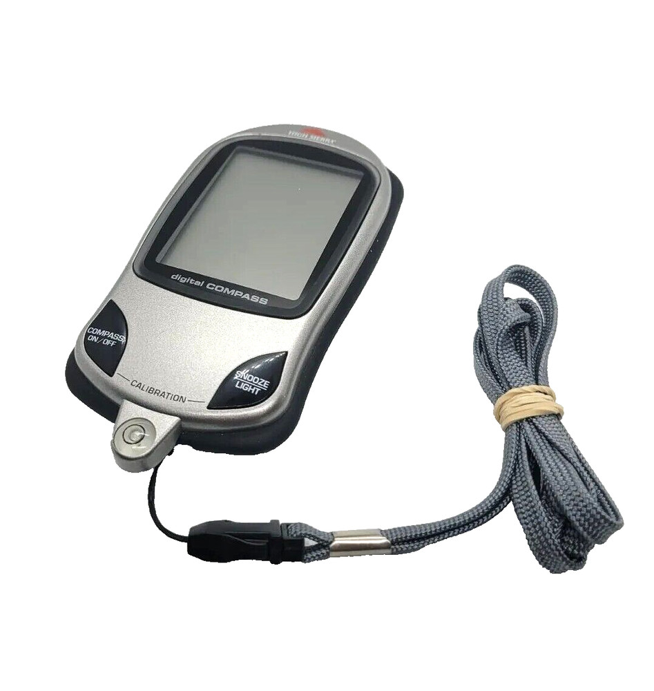 High Sierra Backlit Digital Compass Clean W/ Detachable Lanyard COMPASS DIGITAL