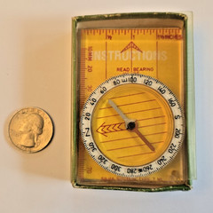 Vintage Silva Orienteering Compass Hiking Mapping with Box Manual Scouts