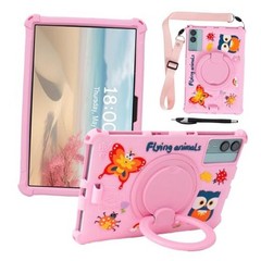 11-inch Android Tablet Case – Universal Cute Cartoon Case for ApoloSign, pink