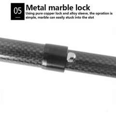 Trekking Poles Carbon Walking Hiking Stick Adjustable Anti-Shock 5 Section 130cm