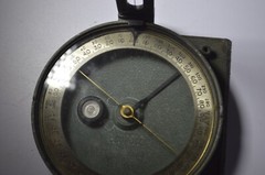 Vintage Leupold Forester Compass w/ Leather Case Green Portland Oregon READ!!