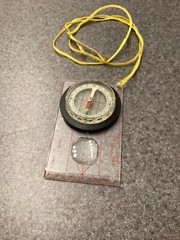 Map Pocket Compass & Ruler & Lanyard for Survival Kits