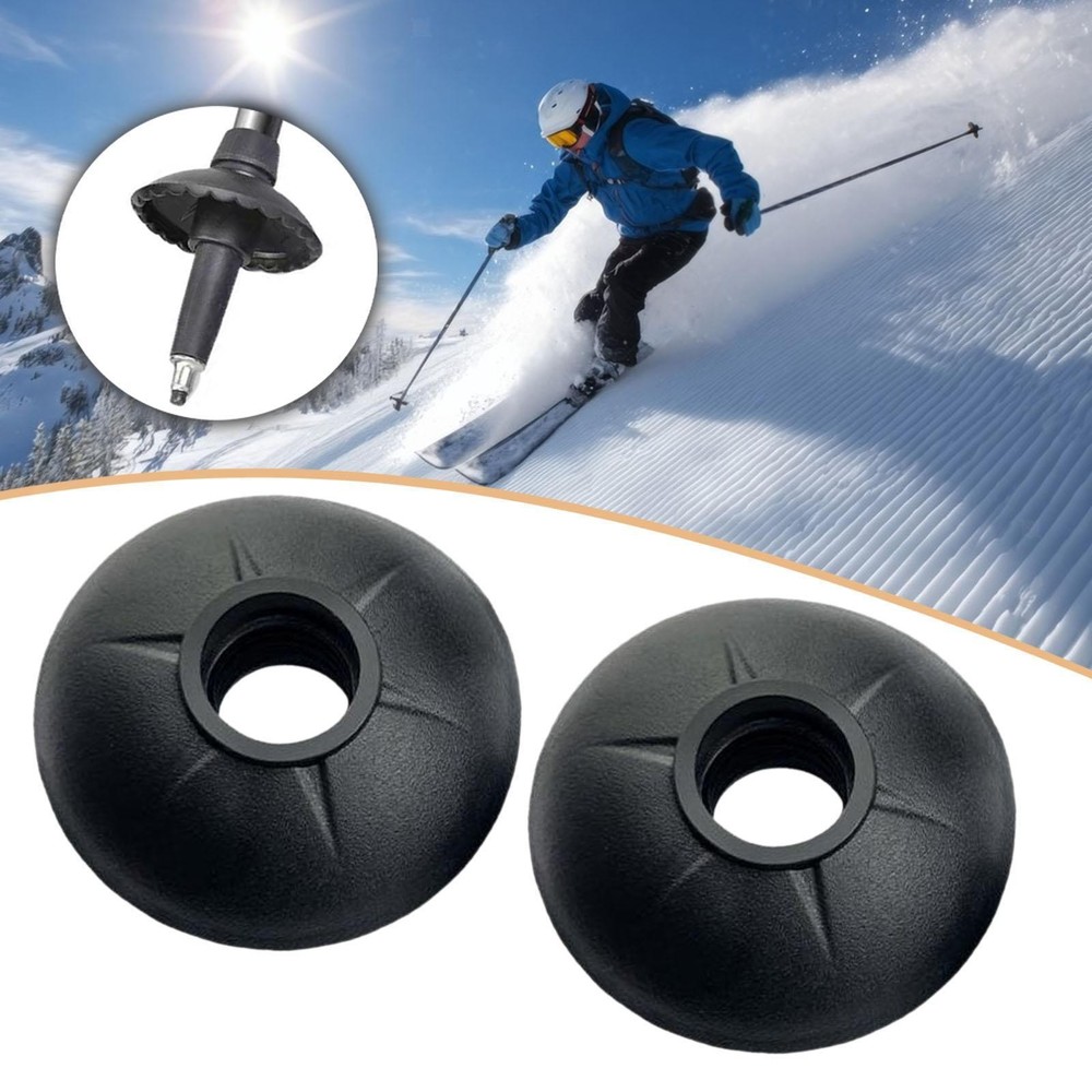 2 Pieces Walking Pole Mud Baskets Protector Essential Walking Rod Accessory Ski