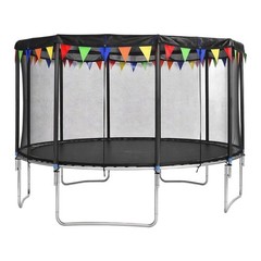 Breathable PE Mesh Sunshade Net 16ft Round Fits Most Round Trampolines
